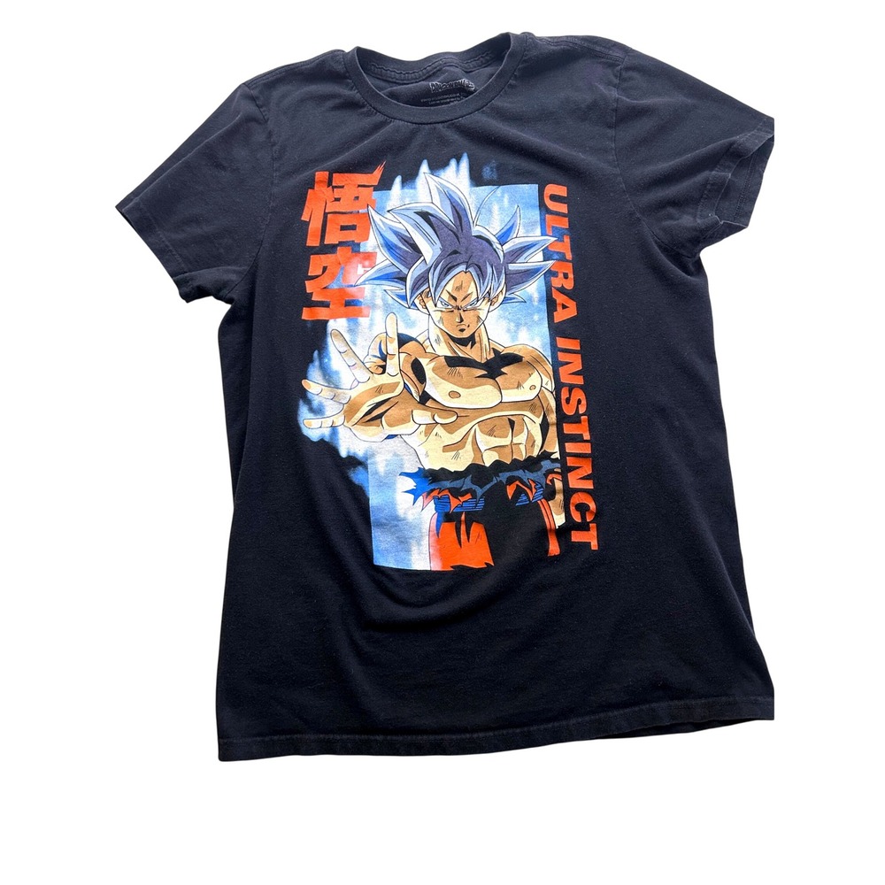 Dragon Ball Super Ultra Instinct Goku Graphic T-Shirt Black Mens Small